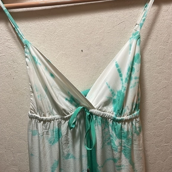 Gypsy 05 Sarah V Bottom Silk Cami Maxi Dress-Water Rush Turquoise Green … - Picture 5 of 7